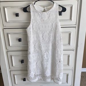 White lace dress